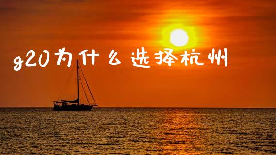g20为什么选择杭州_https://m.qmgjg.com_资金管理_第1张