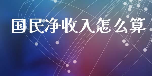 国民净收入怎么算_https://m.qmgjg.com_资金管理_第1张