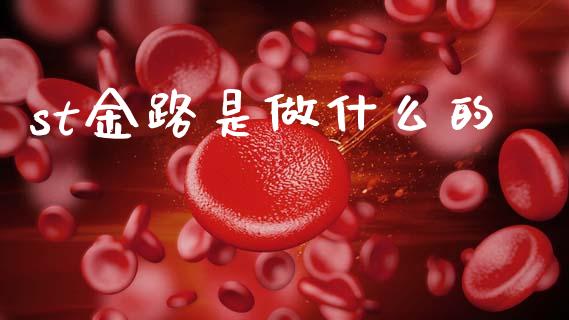st金路是做什么的_https://m.qmgjg.com_货币基金_第1张