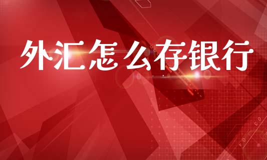 外汇怎么存银行_https://m.qmgjg.com_货币基金_第1张