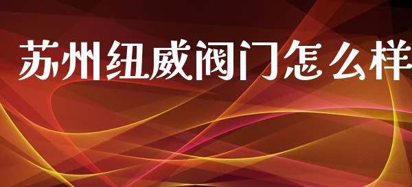 苏州纽威阀门怎么样_https://m.qmgjg.com_投资银行_第1张