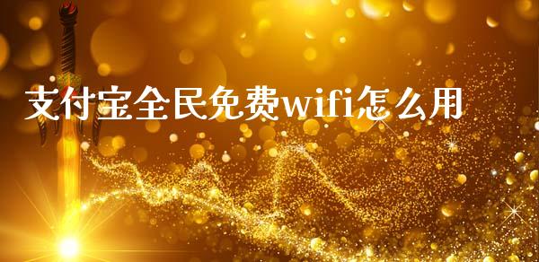 支付宝全民免费wifi怎么用_https://m.qmgjg.com_资金管理_第1张