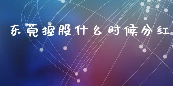 东莞控股什么时候分红_https://m.qmgjg.com_投资银行_第1张