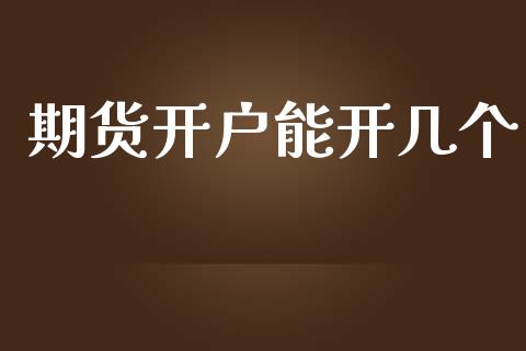 期货开户能开几个_https://m.qmgjg.com_资金管理_第1张