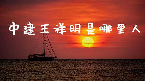 中建王祥明是哪里人_https://m.qmgjg.com_货币基金_第1张