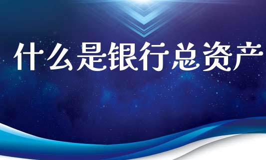 什么是银行总资产_https://m.qmgjg.com_货币基金_第1张