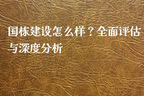 国栋建设怎么样？全面评估与深度分析_https://m.qmgjg.com_资金管理_第1张