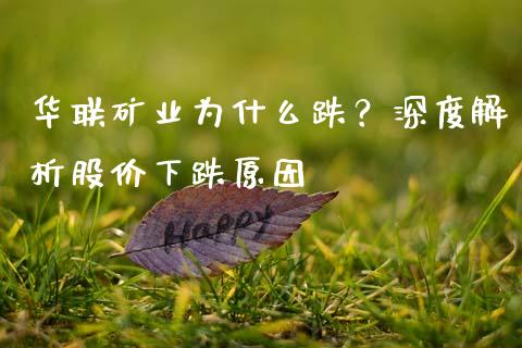 华联矿业为什么跌？深度解析股价下跌原因_https://m.qmgjg.com_投资银行_第1张