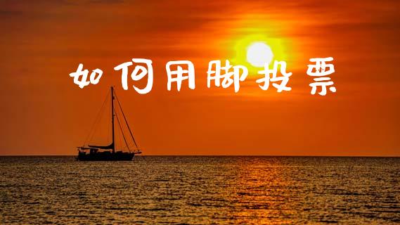 如何用脚投票_https://m.qmgjg.com_投资银行_第1张