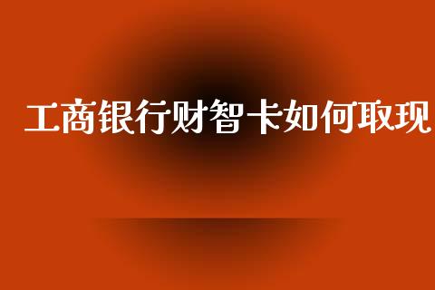 工商银行财智卡如何取现_https://m.qmgjg.com_资金管理_第1张