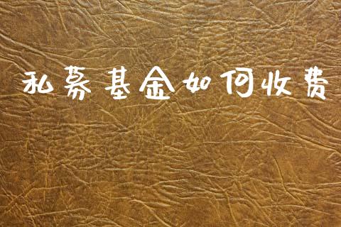 私募基金如何收费_https://m.qmgjg.com_货币基金_第1张