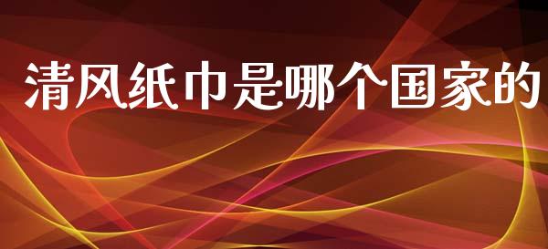 清风纸巾是哪个国家的_https://m.qmgjg.com_资金管理_第1张