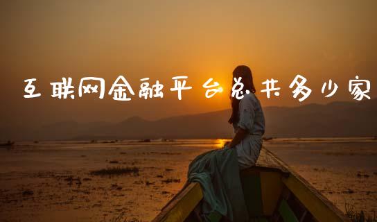 互联网金融平台总共多少家_https://m.qmgjg.com_资金管理_第1张