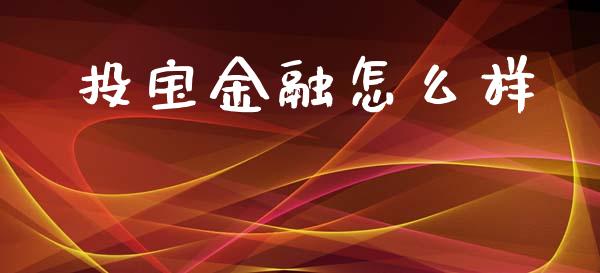 投宝金融怎么样_https://m.qmgjg.com_投资银行_第1张