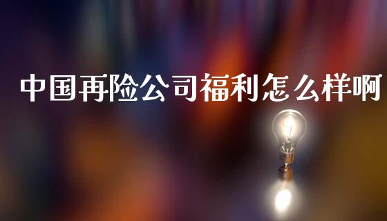 中国再险公司福利怎么样啊_https://m.qmgjg.com_金融市场_第1张