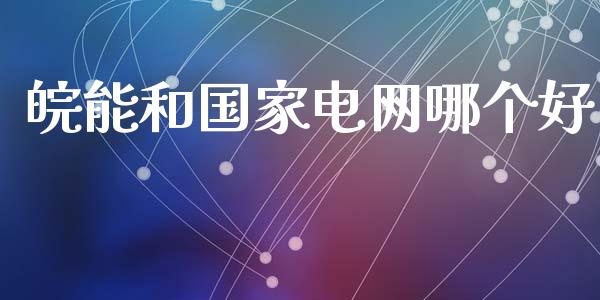 皖能和国家电网哪个好_https://m.qmgjg.com_货币基金_第1张