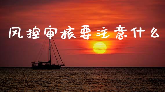 风控审核要注意什么_https://m.qmgjg.com_金融市场_第1张
