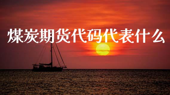 煤炭期货代码代表什么_https://m.qmgjg.com_投资银行_第1张