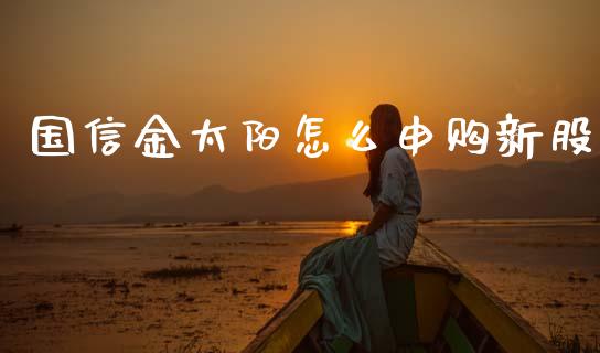 国信金太阳怎么申购新股_https://m.qmgjg.com_货币基金_第1张