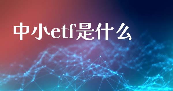 中小etf是什么_https://m.qmgjg.com_货币基金_第1张