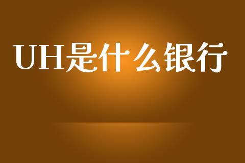 UH是什么银行_https://m.qmgjg.com_资金管理_第1张