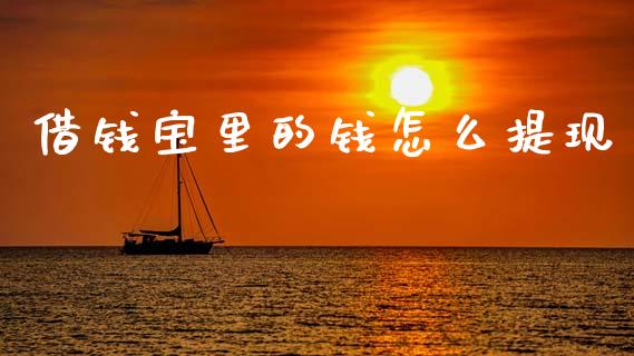 借钱宝里的钱怎么提现_https://m.qmgjg.com_投资银行_第1张