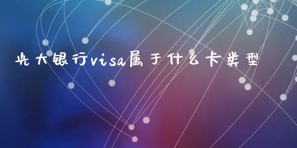 光大银行visa属于什么卡类型_https://m.qmgjg.com_金融市场_第1张