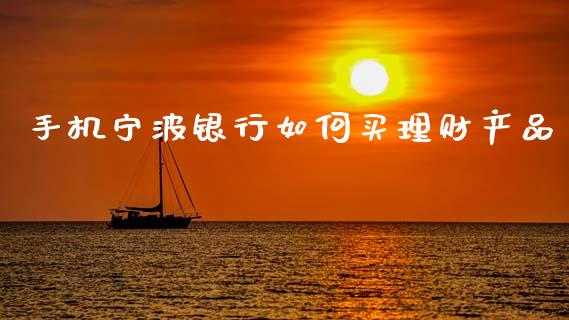 手机宁波银行如何买理财产品_https://m.qmgjg.com_金融市场_第1张