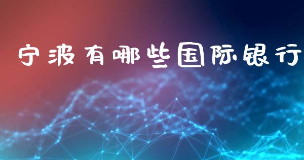 宁波有哪些国际银行_https://m.qmgjg.com_金融市场_第1张