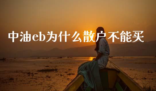 中油eb为什么散户不能买_https://m.qmgjg.com_投资银行_第1张