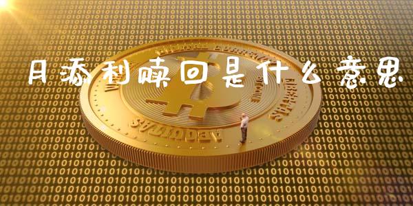 月添利赎回是什么意思_https://m.qmgjg.com_资金管理_第1张