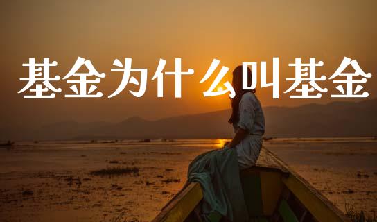 基金为什么叫基金_https://m.qmgjg.com_金融市场_第1张