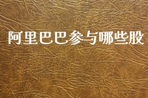 阿里巴巴参与哪些股_https://m.qmgjg.com_金融市场_第1张