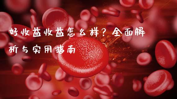 好收益收益怎么样?全面解析与实用指南_货币基金_第1张_资金管理_投资银行_金融市场_货币基金 好收益收益怎么样?全面解析与实用指南_https://m.qmgjg.com_货币基金_第1张