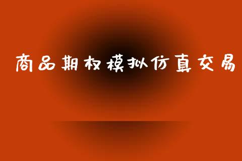 商品期权模拟仿真交易_https://m.qmgjg.com_资金管理_第1张