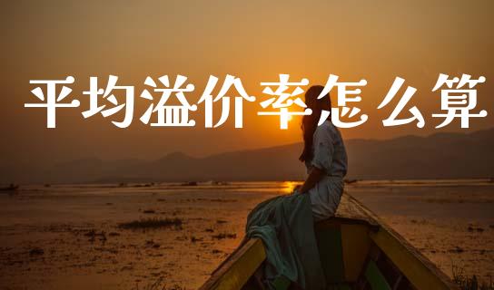 平均溢价率怎么算_https://m.qmgjg.com_货币基金_第1张