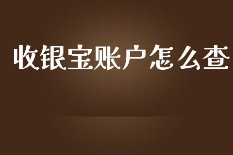 收银宝账户怎么查_https://m.qmgjg.com_资金管理_第1张
