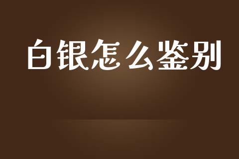白银怎么鉴别_https://m.qmgjg.com_资金管理_第1张