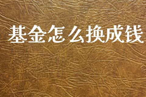 基金怎么换成钱_https://m.qmgjg.com_金融市场_第1张