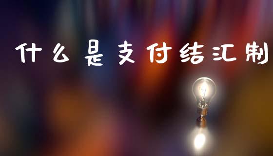 什么是支付结汇制_https://m.qmgjg.com_资金管理_第1张