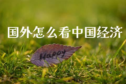 国外怎么看中国经济_https://m.qmgjg.com_资金管理_第1张