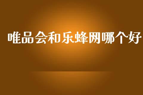 唯品会和乐蜂网哪个好_https://m.qmgjg.com_投资银行_第1张