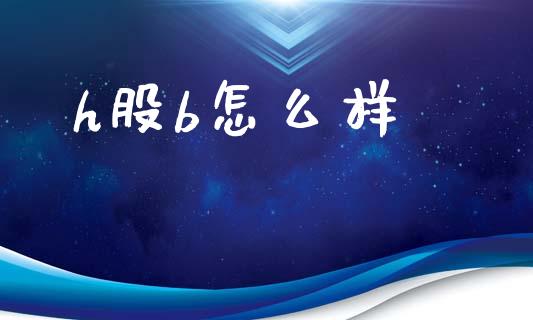 h股b怎么样_https://m.qmgjg.com_货币基金_第1张