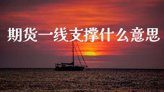 期货一线支撑什么意思_https://m.qmgjg.com_货币基金_第1张