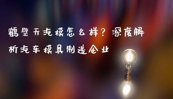 鹤壁天汽模怎么样？深度解析汽车模具制造企业_https://m.qmgjg.com_投资银行_第1张
