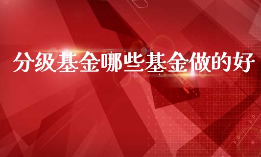 分级基金哪些基金做的好_https://m.qmgjg.com_资金管理_第1张
