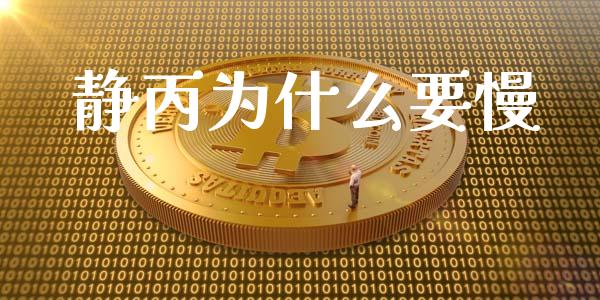 静丙为什么要慢_https://m.qmgjg.com_金融市场_第1张