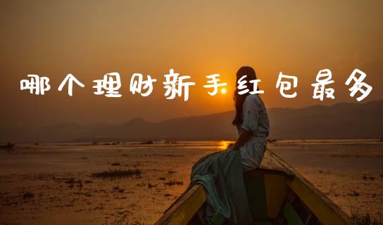 哪个理财新手红包最多_https://m.qmgjg.com_金融市场_第1张