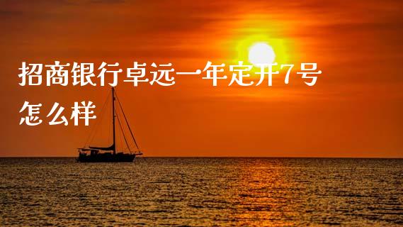 招商银行卓远一年定开7号怎么样_https://m.qmgjg.com_金融市场_第1张