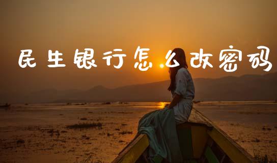 民生银行怎么改密码_https://m.qmgjg.com_货币基金_第1张